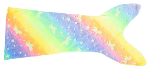 UKCOCO De Sirena Saco De Dormir De Franela Suave y Cálida Que Brilla La Oscuridad para Viajes y Doméstico