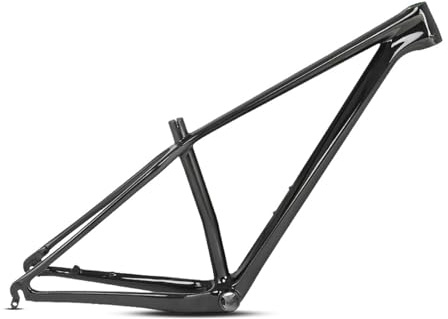 HWEVDHJ Cadre VTT Hardtail XC 27.5er 29er Cadre Vélo Enduro en Carbone 15/17/19 Freins À Disque Routage Interne QR 135mm(Glossy Black,27.5 * 17)