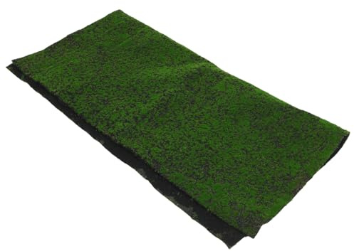 ORFOFE Kunstrasen Matte 1X1m Künstliches Moos mit Schwarzer Rückseite Wetterfeste Moos Dekoration für Garten Balkon Selbstgemacht Innen und Außennutzung