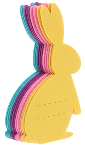 ANDRESLAD Set 12 Sacchetti Portaposate a Forma di Coniglietto Non Tessuto, Custodie per Coltelli e Forchette per Decorazioni Pasquali e Feste di Compleanno, Accessori per Allestimenti