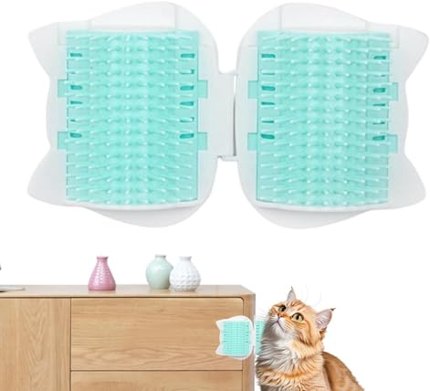 Brosse Pour Chats Outils De Massage Doux Pour Auto-Toilettage D'Angle De | Brosse Douce Pour Chat pour Chats et Chiots à Poils Longs et Courts en Intérieur Salon et Maison et