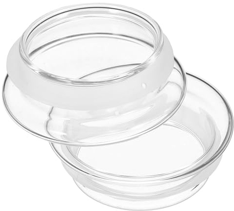 Genérico Tapa de Jarra Reemplazable de Vidrio Sellado de Silicona Antiderrames, 2 Piezas, 3.46 Pulgadas, para Cocina y Uso Doméstico
