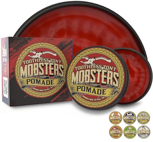 Mobsters Pomade for Women Strong Hold Water Based Deluxe Matt Finish Hair Wax Pro Salon Use Large 150ml Tin Special Edition (Toothless Tony)