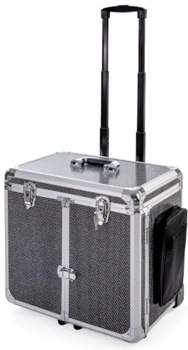 Fußpflegekoffer Mobile-fußpflege - Leicht & Robust, Elegantes Design, Effiziente Organisation, Mühelose Mobilität, Perfekt für Fußpflegedienst und Hausbesuche (schwarz Glitzer)