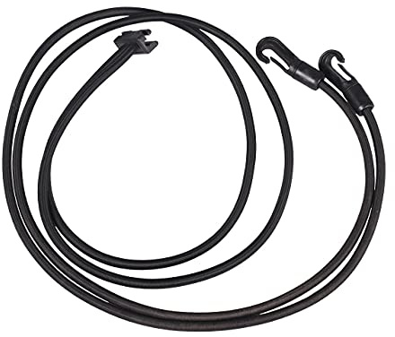 QHP elastischer Halsverlängerer einfach zu befestigen leicht verstellbar (Pony, schwarz)