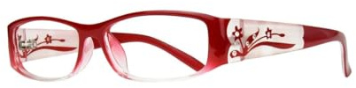 EYEBOGO Kaylee Strass Lesebrille für Damen, Damen Lesebrille, Frauen Lesebrillen (Rot, 1.75)