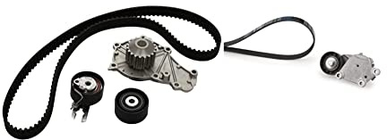 Pompe à eau et kit de courroie crantée Gates KP15598XS & Gates K026PK975 Jeu de courroies multipistes
