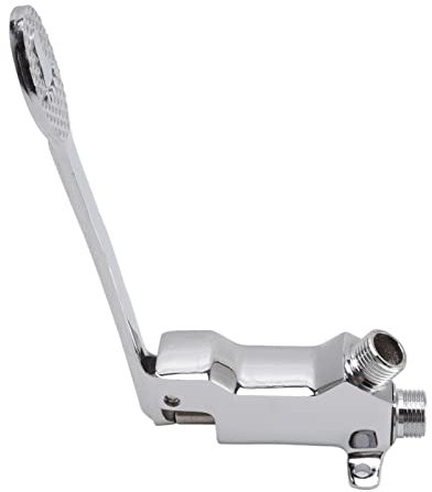 Foot Pedal Valve for Faucet, Silver Water Saving Floor Mount Pedal Control Switch Valve, Hands Free and Contact Free Foot Operated Pump, Kitchen Basin Foot Pedal Faucet for Lanudary Sink, School