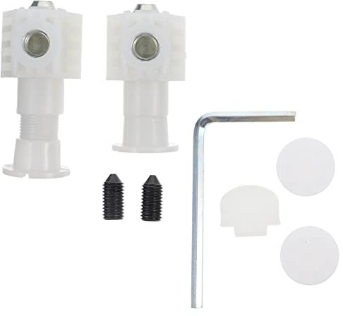 DOITOOL Nylon-Unterlegscheiben 1 Set Toilettenschrauben Badezimmerzubehör Verbindungsstück Wandbehang Eisen Stecker-Kit