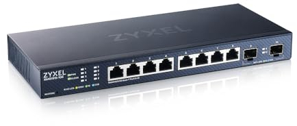 Zyxel 8-Port Multi-Gig 2.5G Cloud/Smart Managed Switch mit 2 x10G SFP+, |Tisch- oder Wandmontage [XMG1915-10E]