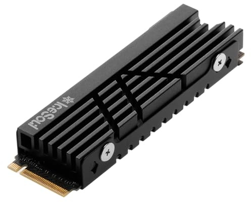 DolDer M.2 2280 SSD Kühlkörper Heatsink aus Aluminium, passend für PC/PS5/PS5 Slim/Pro Installation, 73x24x11mm, inklusive Thermal Pad(006 Pro schwarz)