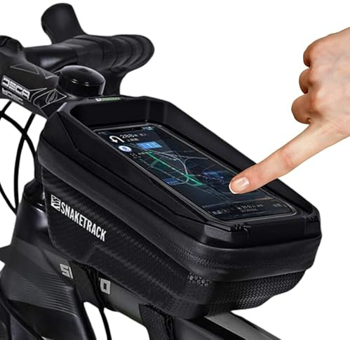 FOREVER Handyhalterung Fahrrad Wasserdicht - Fahrradtasche Rahmen mit Smartphone Fahrrad Handyhalterung - Handyhalter Fahrrad mit TPU Touchscreen - Fahrradtaschen für Navigation und Fahrrad Zubehör
