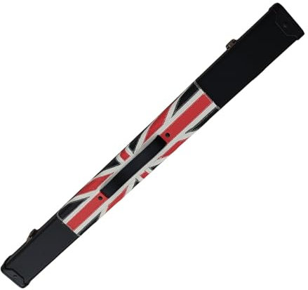 JISADER Billard-Pool-Koffer, Snooker-Queue-Box-Halter, 1/2 Billard-Queue-Tasche, Billard-Stick-Träger für unterwegs, Schutz, Praxis