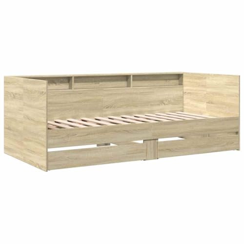 vidaXL Tagesbett mit Schubladen ohne Matratze Sonoma-Eiche 90x190 cm