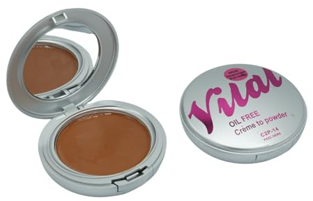 Smooth Perfection: Cream to Powder Foundation Makeup - Achieve a flawless finish, long-lasting coverage, and silky texture with this versatile powder foundation (C2P:14, One Size)