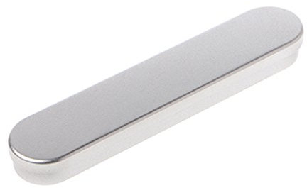 SOUTHJIELING Lápiz de estaño plateado para estuche, caja de almacenamiento de bolígrafos, organizador de papelería, escuela, oficina, U