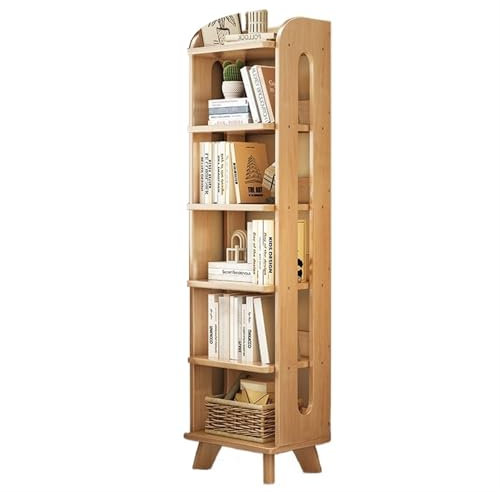 Büroschrank Bücherregal aus massivem Holz, bodenstehendes Lagerregal, einfaches Bücherregal for Zuhause, Wohnzimmer, mehrschichtiges Präsentationsregal, Schlafzimmer, Sandwich-Lagerregal Modernes Büro