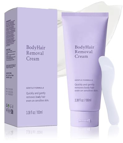Enthaarungscreme für Männer und Frauen, sanfte Formel, schnelle & schmerzfreie Depilatory, Intimcreme für Bikini- und Intimbereich 100ml