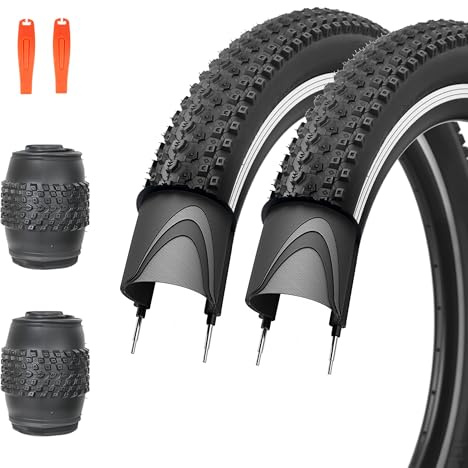 ZUKKA 2er-Pack 30TPI Fahrradreifen 24x2.125 Zoll 57-407 Faltbare Reifen Fahrradmantel für Mountainbike Cityräder Rennräder MTB Hybrid Fahrrad,Schwarz