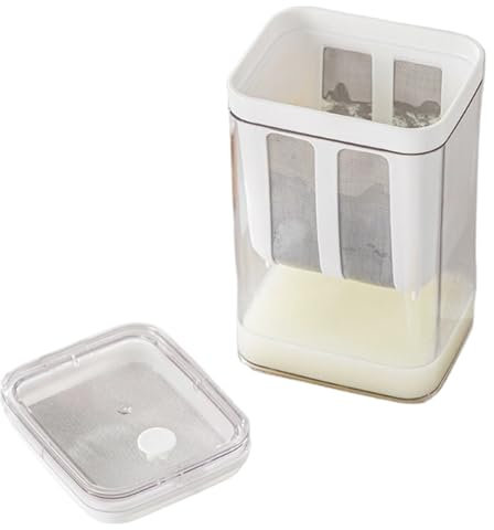 Colador De Yogur Acero Inoxidable,1800ml Colador Para Hacer Yogur | Utensilio De Cocina Multiusos Para Zumo Café Frutos Leche Vegetal Y Kéfir