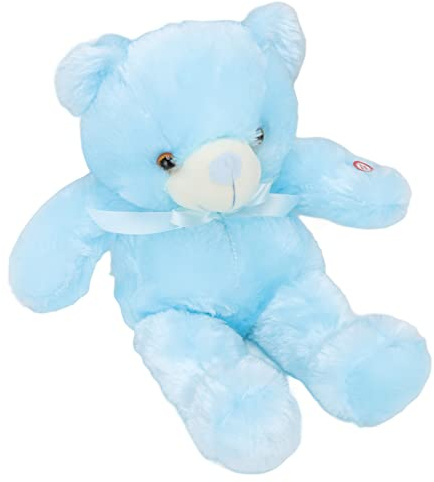 Pssopp Leuchtender Teddybär, Plüsch-LED-Nachtlicht mit Interaktiven Funktionen für, für Betten und Sofas, 19,7 Zoll groß
