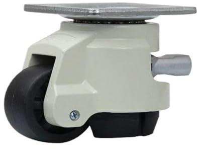 1 unidad de rueda giratoria industrial con vástago manual, estilo GD-60F/60S/80F/80S, carga 500 kg, ajuste nivel y soporte plano(Hand shank-GD-60F)