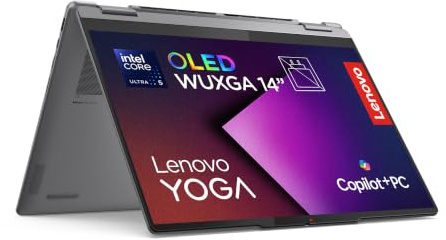 Lenovo Yoga 7 2-in-1 Gen 10 – Ordenador Portátil IA Convertible Táctil 14 OLED (Intel Core Ultra 5 226V, 16 GB RAM, 1 TB SSD, Wi-Fi 7, Win 11 Home, Copilot+ PC) Teclado QWERTY Español - Seashell