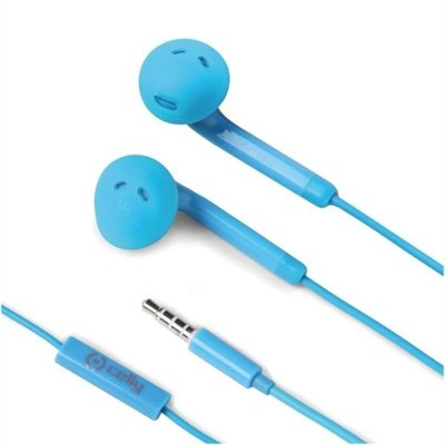 Celly FUN35LB Auricolare Stereofonico Cablato Blu auricolare per telefono cellulare