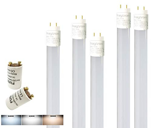 150cm LED Tube Röhre Leuchtstoffröhre Nanoröhre Röhrenlampe 24w 150cm 2280 Lumen G13 kaltweiss inkl. LED Starter 5er Set