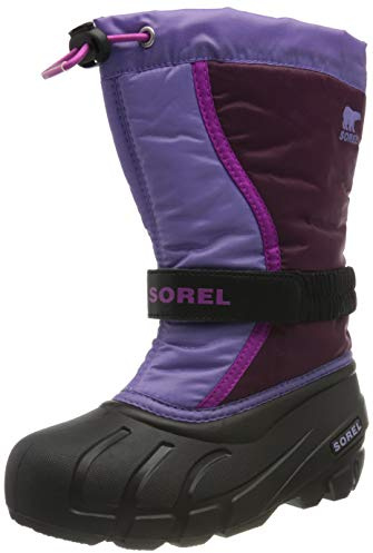 Sorel unisex – barn Flurry Boot Vinterkängor, Purple Dahlia Paisley Purple Youth Collection 2023, 36 EU