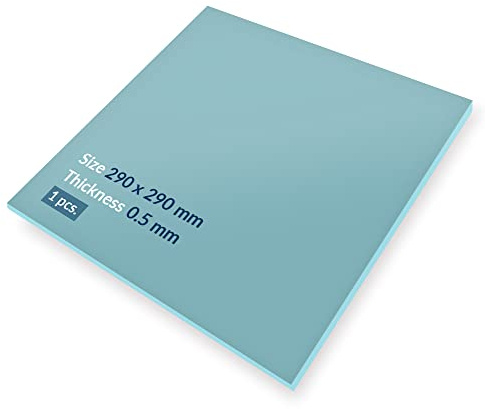 ARCTIC TP-2 (APT2560): Wärmeleitpad, Economic Thermal Pad, 290 x 290 x 0,5mm (1 Stück) - Exzellente Wärmeleitung, geringe Härte, idealer Gap-Filler, einfache Installation, sichere Handhabung - Blau | Wärmeleitpad, Exzellente Wärmeleitung, geringe Härte, idealer Gap-Filler, einfache Installation, sichere Handhabung