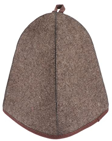 COHEALI Wollfilz Sauna Hut Für Damen Und Herren Extra Temperaturregulierend Für Dampfbad Und Badewanne Saugfähiges Sauna Zubehör Für Lange Haare Geeignet