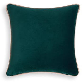 Bassetti Uni Kissenhülle zu Tischwäsche - Velour, aus 90% Baumwolle und 10% Polyester, in der Farbe Verde Pino V1, Maße: 45x45 cm - 9324590