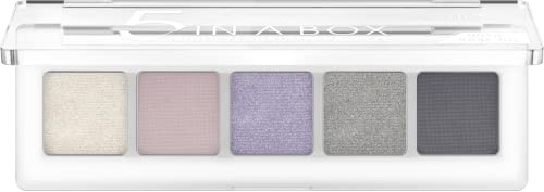 Catrice 5 In A Box Mini Eyeshadow Palette, Lidschatten, Nr. 080, Violett, 5 Violett-Töne, mit Ölen, intensiv, vegan, ohne Mikroplastikpartikel, Nanopartikel frei, ohne Parfüm, 1er Pack (4g)