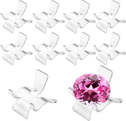 LATRAT 20 Stück Klare Acryl Staffelei, Transparent Acryl Staffelei Klar Display Ständer Acrylständer für Stein Mineral Achat Fossil Handy Sammelkarten