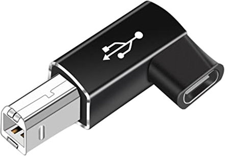 Shareed USB Type C Female to USB B Male Adapter, Scanner Printer Converter USB C Data Transfer Adapter, High-speeds Transfer for DJ Controller Keyboard