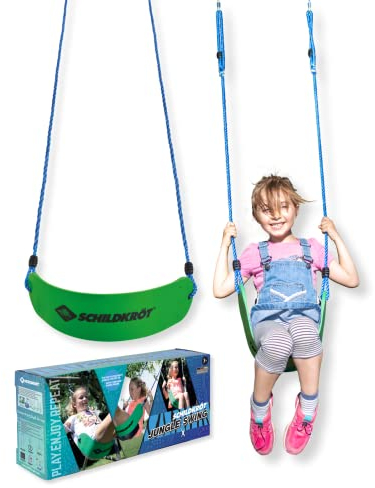 Schildkröt Jungle Swing, Altalena per Bambini com Seduta Elastica, Accessorio Jungle Line, Fissaggio a Qualsiasi Telaio