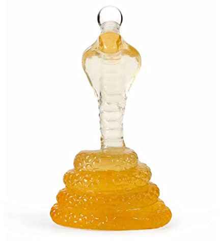 Carafe Whisky Serpent Whisky & Carafe à vin King Cobra Carafe à liqueur en forme de serpent Bouteille de vin en verre cristal pour scotch, bourbon, vodka pour la décoration de la maison Hommes