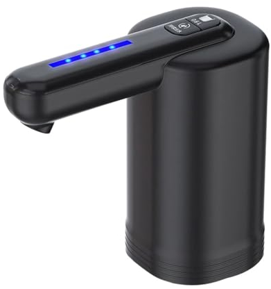 Evenden Water Dispenser for 5 Gallon Bottles, Universal 2 Motor Water Pump with Faster Pumping, Portable USB Charging, Black, Easy Installation, Easy to Use