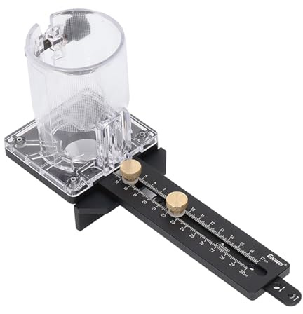 Kreisschneider-Fräsvorrichtung, Holzschneider-Fräsbasis, CNC, 8 Mm Stift, 2,5 Mm Nagellöcher, Fräskreis-Schlitzbasis für Trimmer-Holzfräse mit 65 Mm Durchmesser
