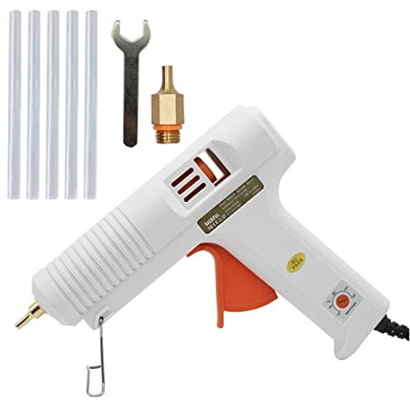 HHOZsafety Pistola per Colla a Caldo da 150 W, Diametro ugello Lungo, 1 mm, 1,3 mm, Apertura Piccola, Pistola per Colla Industriale, Strumenti di Riparazione AR