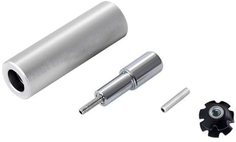YHZNAGEM Fahrradgabel Sternmutter Setter Steuersätze Star Nut Einbau Mutter Einstellwerkzeug Fahrrad Gabel Sternmuttern Einstellwerkzeug für 22.2 25.4 28.6mm Silber