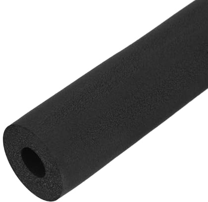 QUARKZMAN 1m Rohrisolierung Schaumstoff, Durchmesser 16mm Isolierstärke 13mm Heizungsrohr Verkleidung für Fitnessgeräte, Rohre, Handhaben (Schwarz)