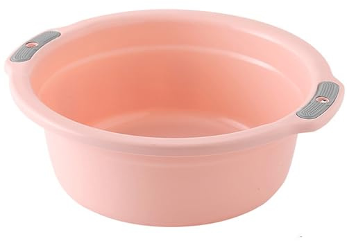 Wash Basin Thickened Plastic Washing Basin with Double Non-Slip Handles Wash Tub for Dishes Foot Wash Stackable Wash Tub for Home or Student Accommodation(Large), Wash Tub