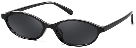 FEISEDY Vintage Oval Katzenaugen Sonnenbrille Damen Klein Schmal B0257 | Retro Cateye Brille mit UV400 Schutz