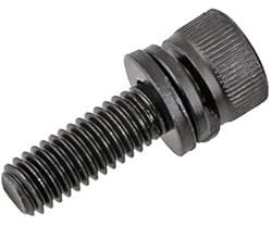 1/10 pièces M3 M4 M5 M6 M8 M10 M12 Noir vis à Six pans Creux tête de Coupe rondelle Plate Sems vis Grade 12.9 boulons combinés(1pcs,M8x30)