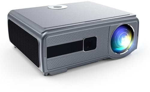 [Buit-in Apps & Auto Focus] Smart Projector 1000 ANSI Lumen Native 1080P Full HD Support 4K, WiFi 6 Bluetooth 5.2, Auto Keystone & Auto Focus, Outdoor Home Cinema Projector for Laptop, PC, Smartphone