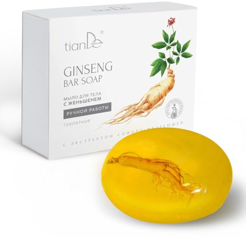 TianDe Körper-Ginseng-Seife, 140111, 100 g, Extra Reinigung gegen Unreinheiten