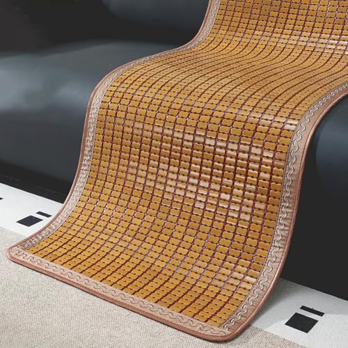 ZYHAOYAN Kühle Bambusmatte Auf Dem Bett, Schlafmatte Bambus, Faltbare Atmungsaktive Schlafmatte, Mit Anti-Rutsch-Rücken, Mehrere Größen Zur Auswahl, for Sofas, Stühle, Böden(Brown,60x120cm/24x47in)