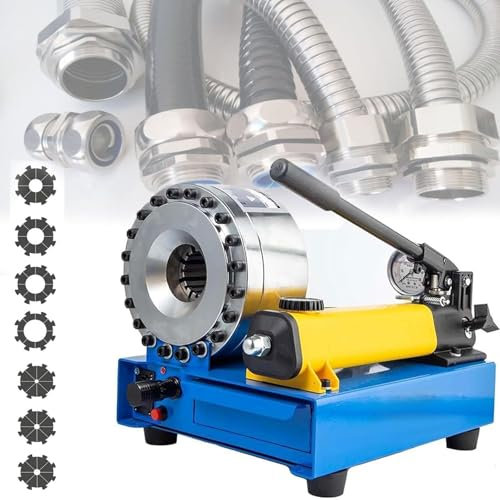 Slangpressare Med 7 Uppsättningar Presshål, Manuell Hydraulisk Pressmaskin, 35 Mpa Manuellt Pneumatiskt Pressverktyg, Manuell Pressverktyg För Rör